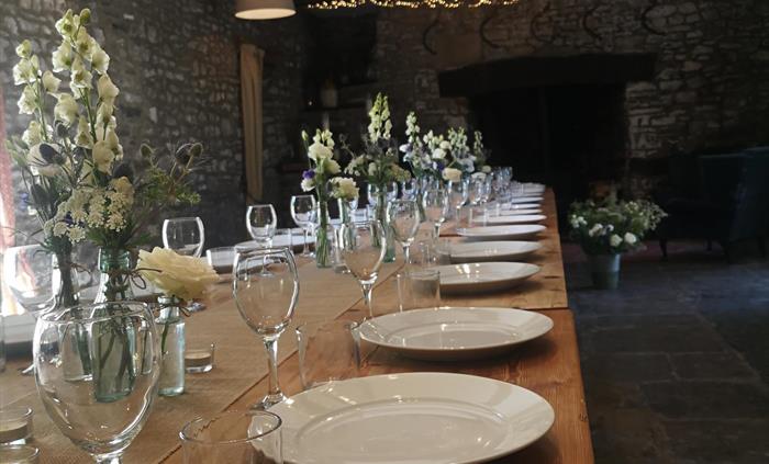 There are many different ways to arrange the dining room to suit your individual needs.